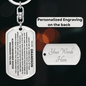 PERSONALIZED GRANDSON DOGTAG KEYCHAIN