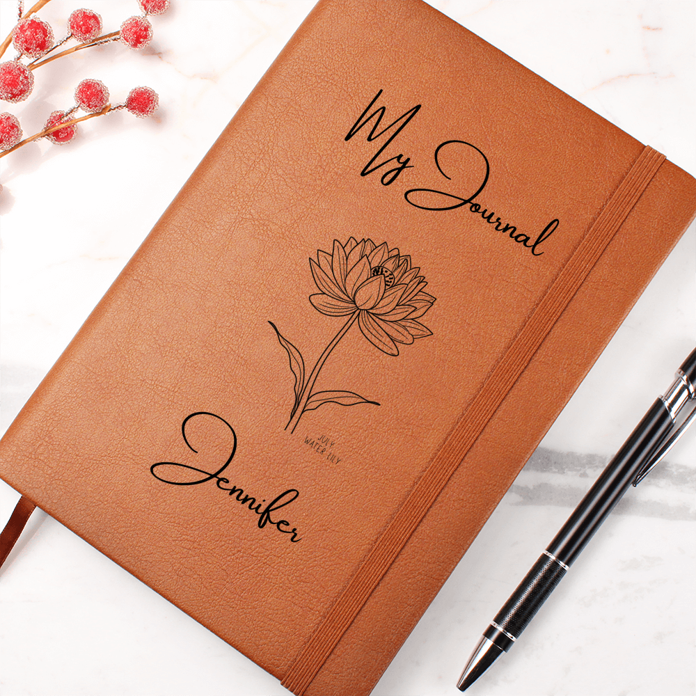 PERSONALIZED BIRTH FLOWER JOURNAL