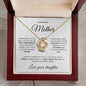 To My Amazing Mom From Daughter | Love Knot Necklace | Mother's Day | Birthday | Christmas