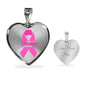 Breast Cancer Awareness-Survivor Heart Pendant