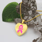 Breast Cancer Awareness-Survivor Heart Pendant