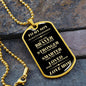 Son Dog Tag | From Mom - Black