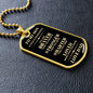 Son Dog Tag | From Dad - Black
