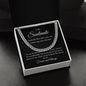 To My Soulmate | Cuban Link Chain Necklace | Soulmate | Husband | Boyfriend | Bestie