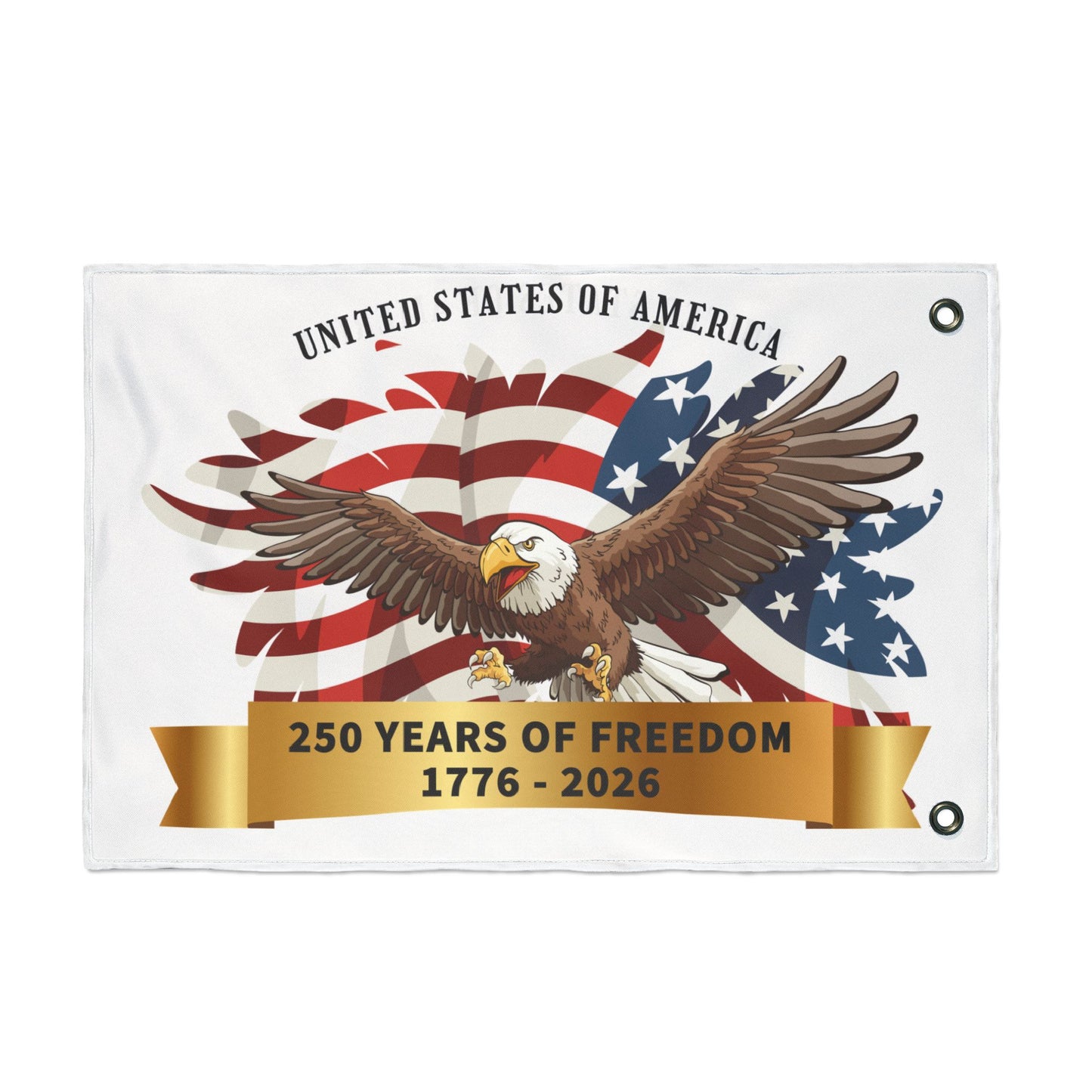 250 Years of Freedom 1776-2026 Double-Sided American Flag