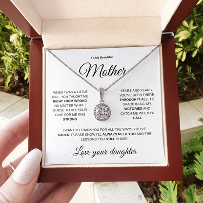 To My Mother | From Daughter Gift | Eternal Hope Necklace | Mother's Day | Birthday | Christmas