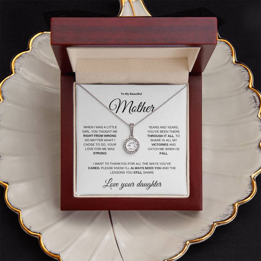 To My Mother | From Daughter Gift | Eternal Hope Necklace | Mother's Day | Birthday | Christmas