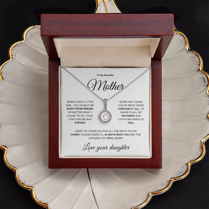 To My Mother | From Daughter Gift | Eternal Hope Necklace | Mother's Day | Birthday | Christmas
