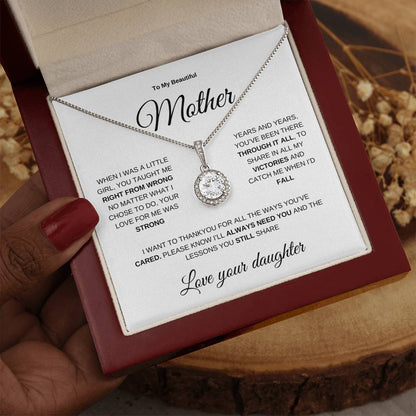 To My Mother | From Daughter Gift | Eternal Hope Necklace | Mother's Day | Birthday | Christmas