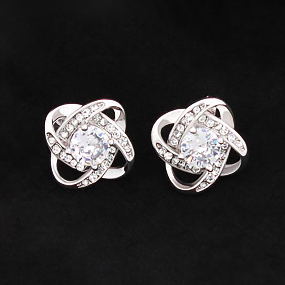 Love Knot Stud Earrings - Perfect Complement To the Love Knot Necklace