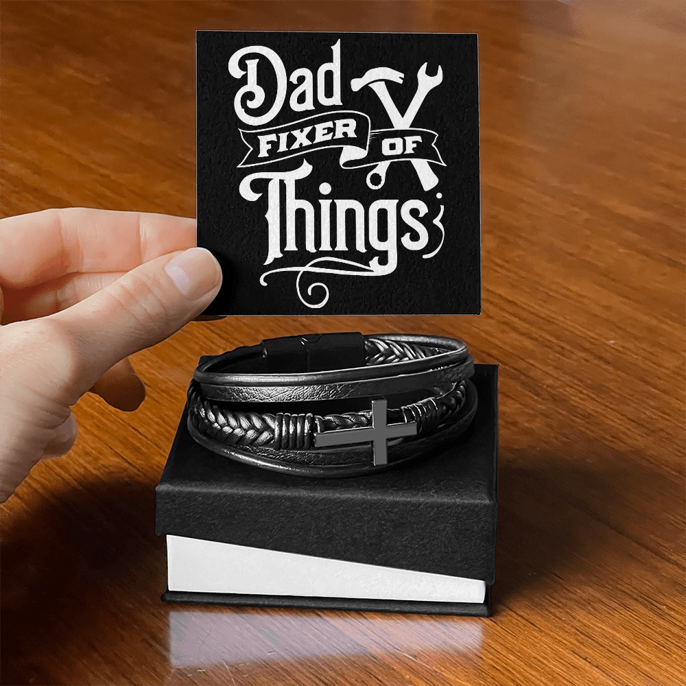 Dad Fixer Of Things-Cross Bracelet