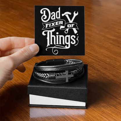Dad Fixer Of Things-Cross Bracelet