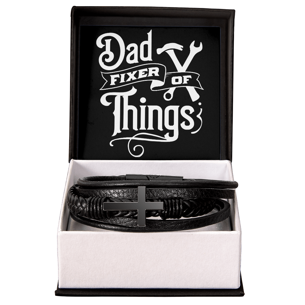 Dad Fixer Of Things-Cross Bracelet