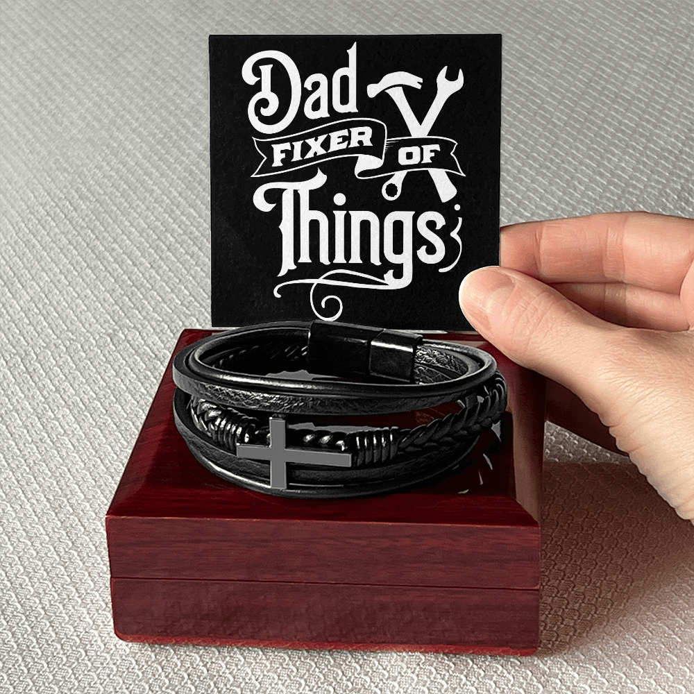 Dad Fixer Of Things-Cross Bracelet