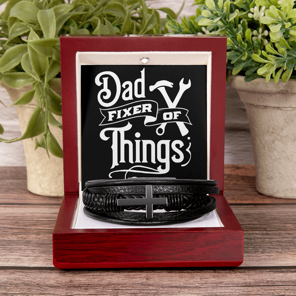 Dad Fixer Of Things-Cross Bracelet