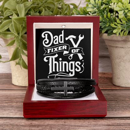 Dad Fixer Of Things-Cross Bracelet