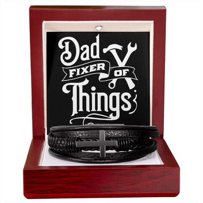 Dad Fixer Of Things-Cross Bracelet