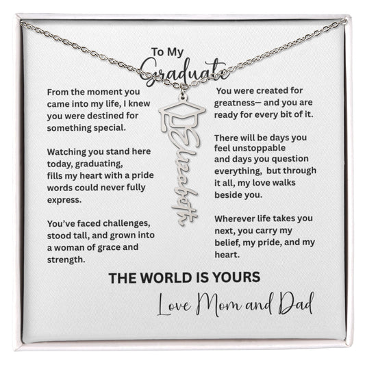 Personalized Graduation Name Necklace