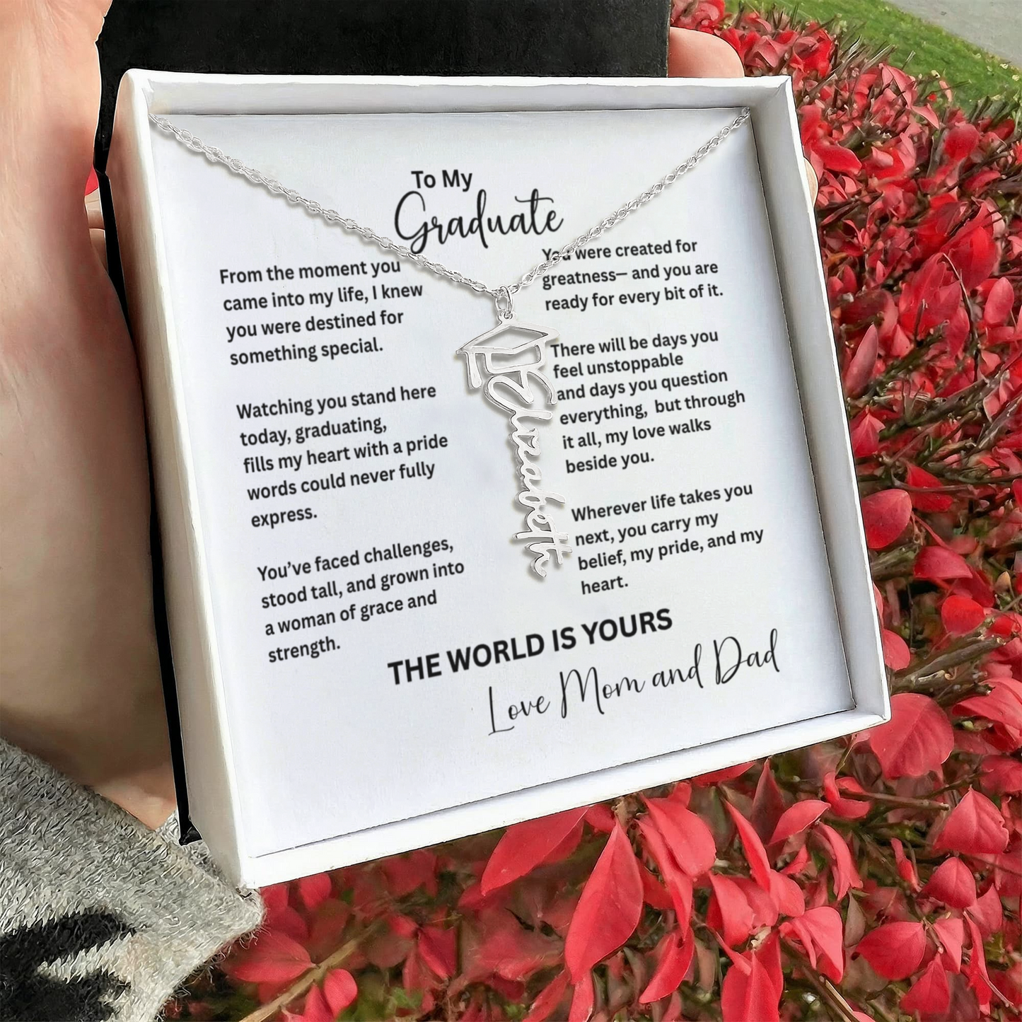 Personalized Graduation Name Necklace