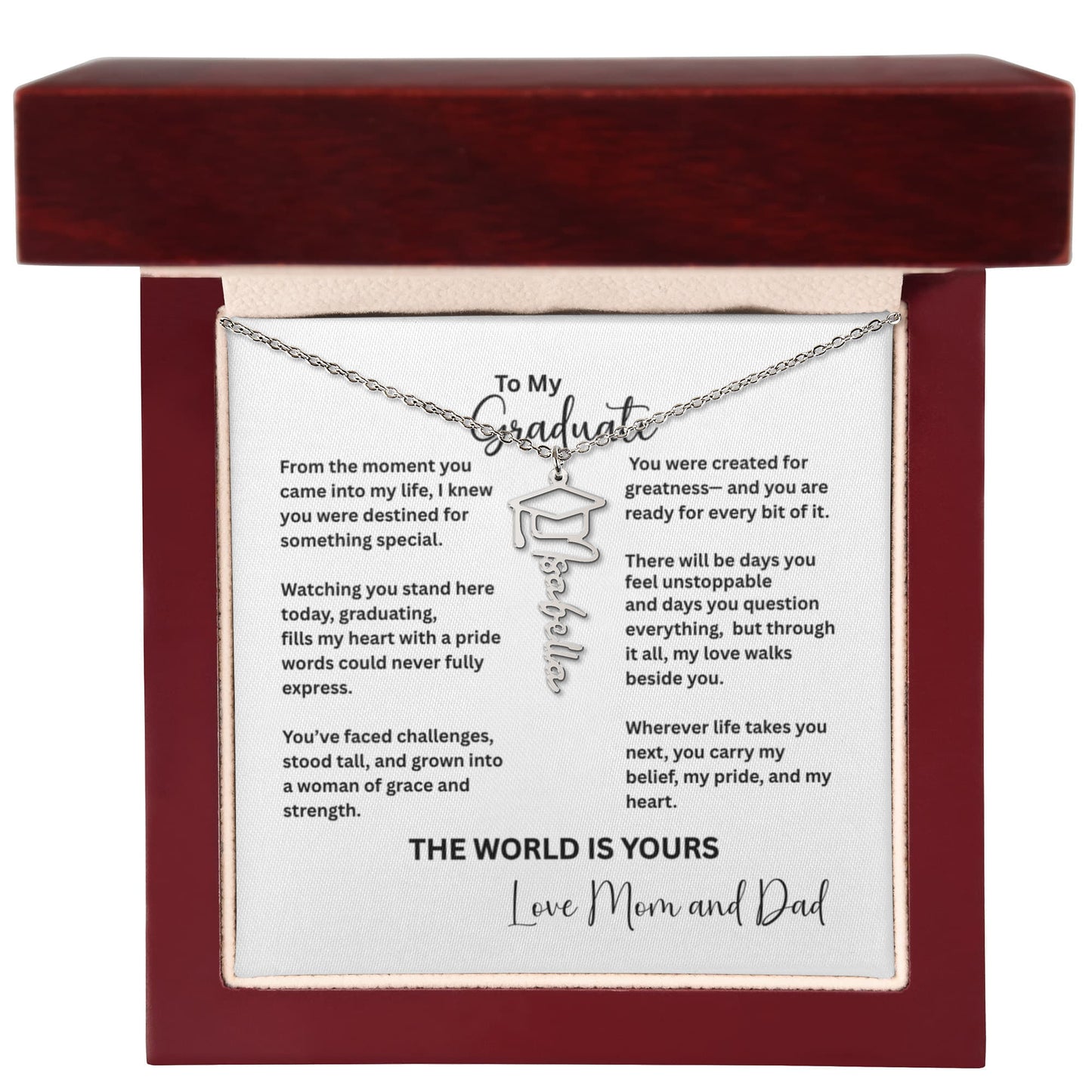 Personalized Graduation Name Necklace