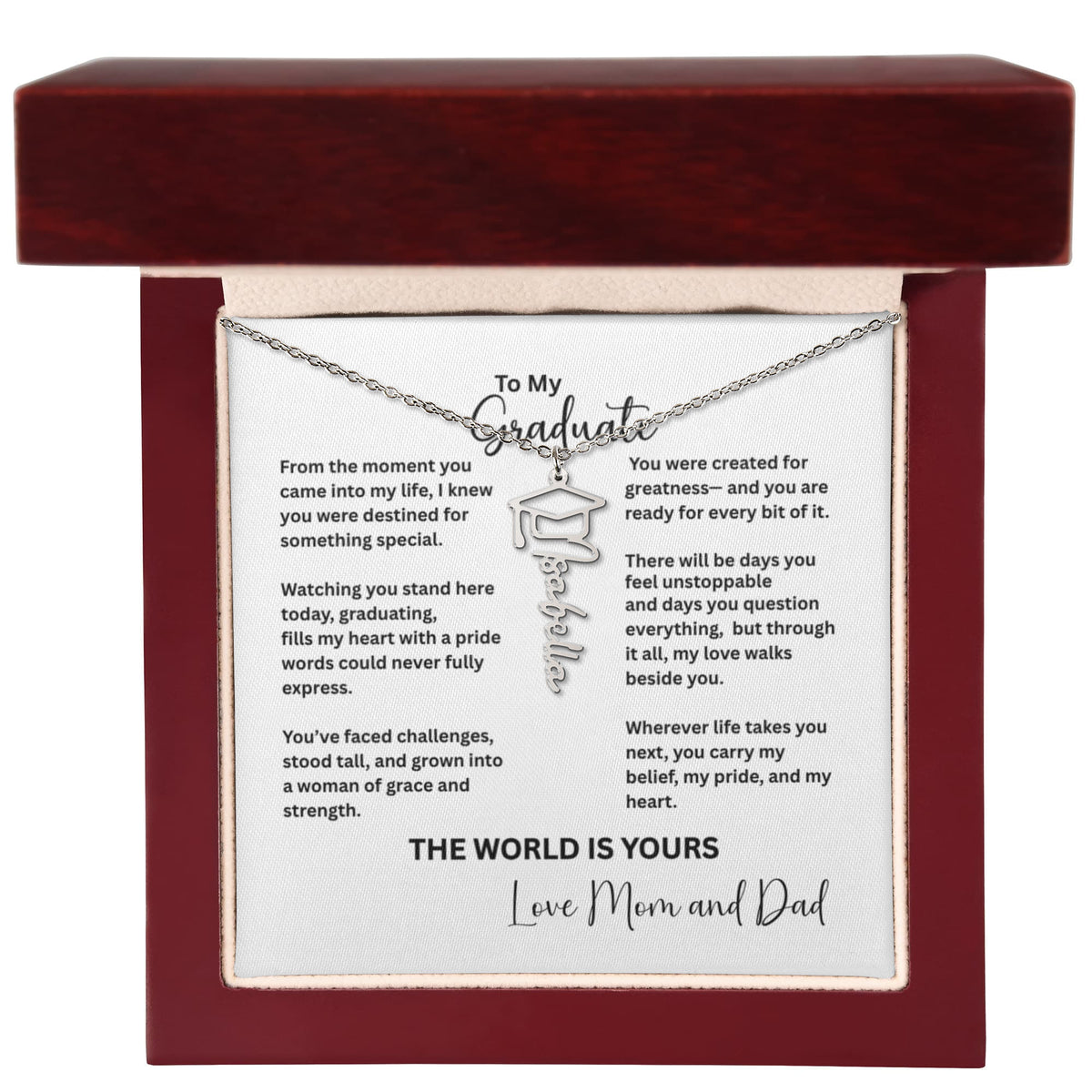 Personalized Graduation Name Necklace