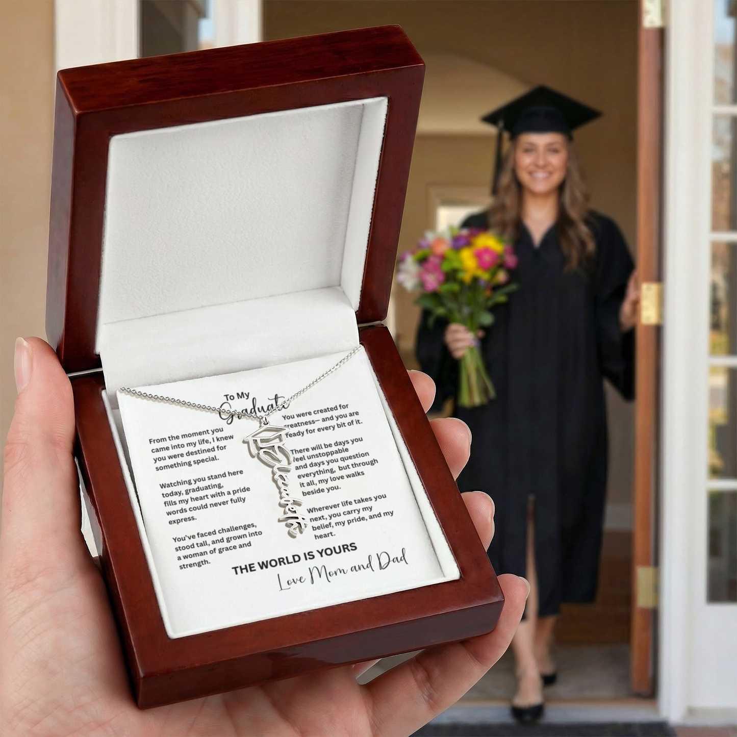 Personalized Graduation Name Necklace