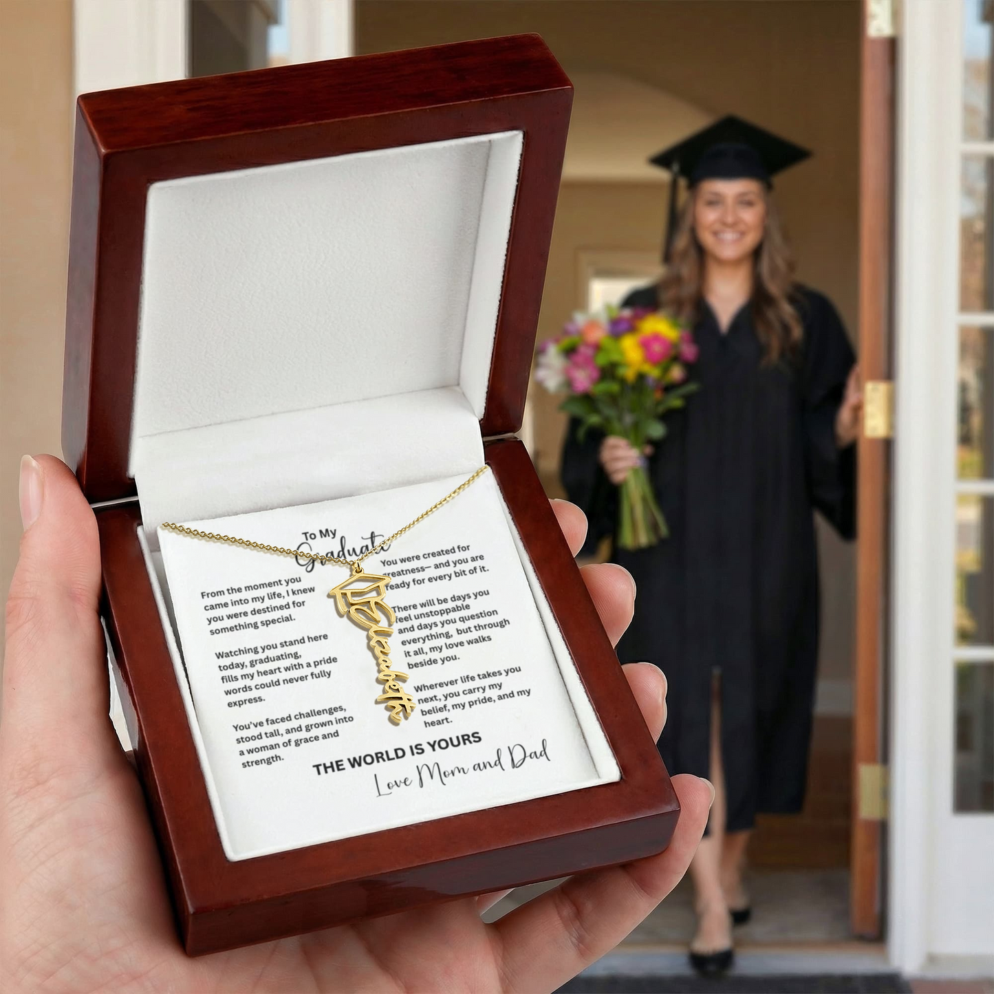 Personalized Graduation Name Necklace