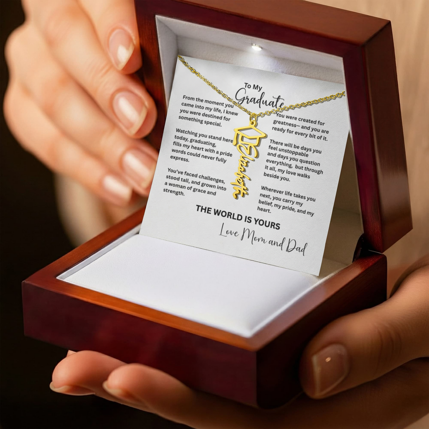 Personalized Graduation Name Necklace