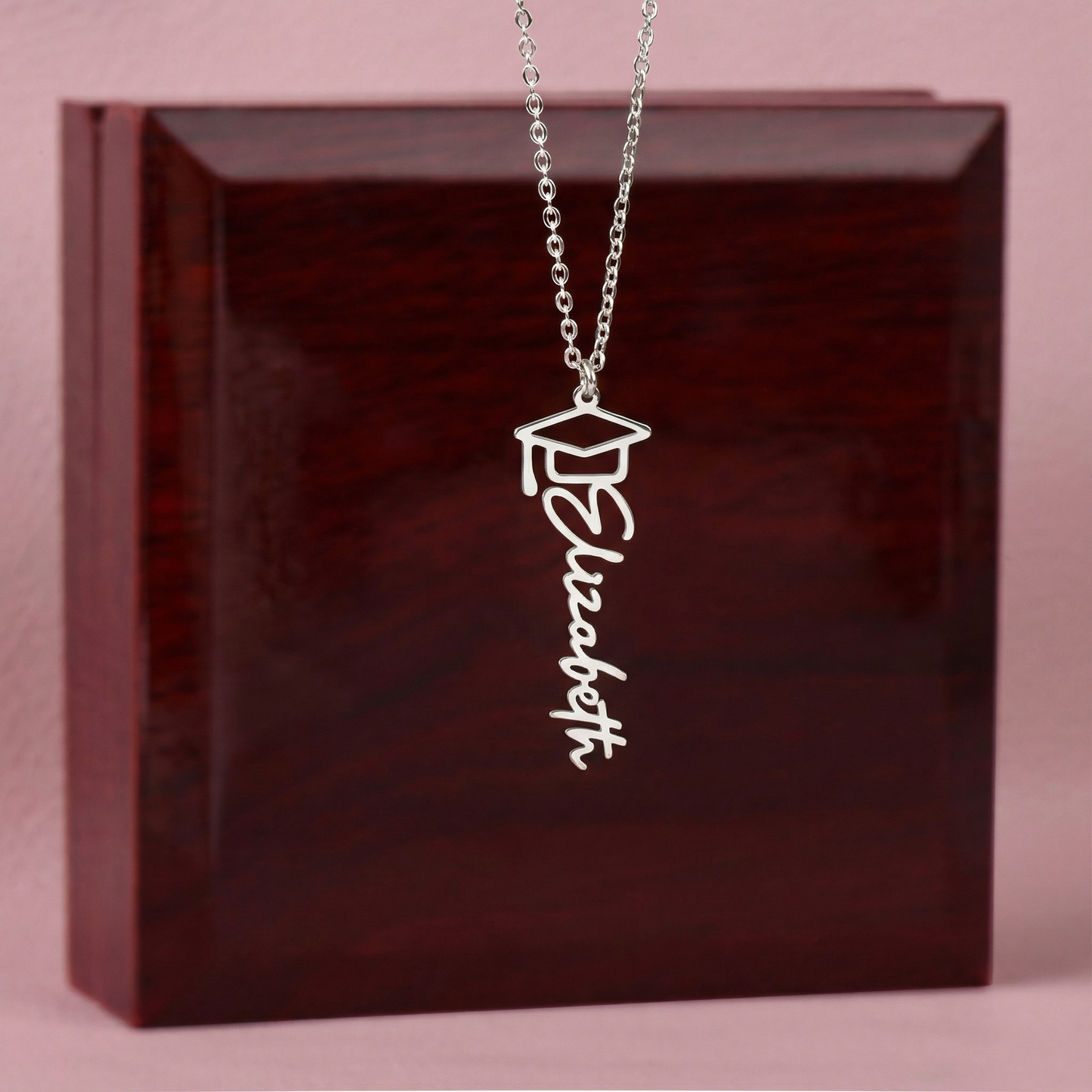 Personalized Graduation Cap Name Necklace