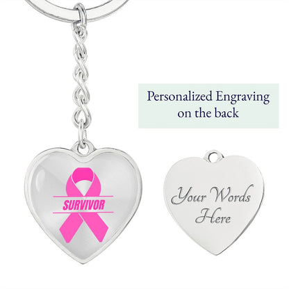 Breast Cancer Awareness-Survivor Key Chain