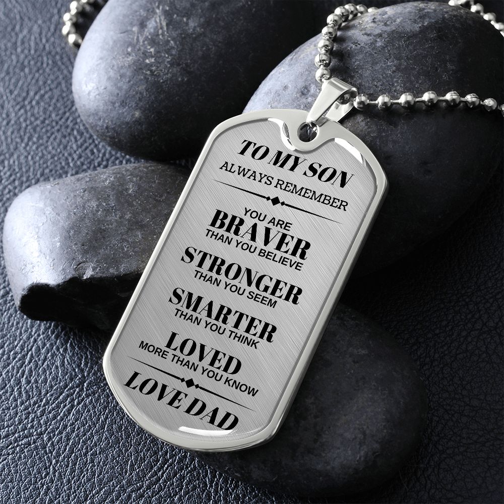 Son Dog Tag | From Mom