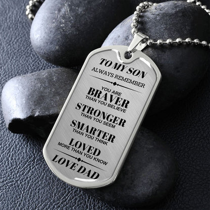 Son Dog Tag | From Mom