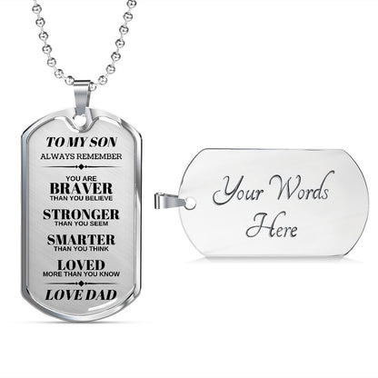 Son Dog Tag | From Mom