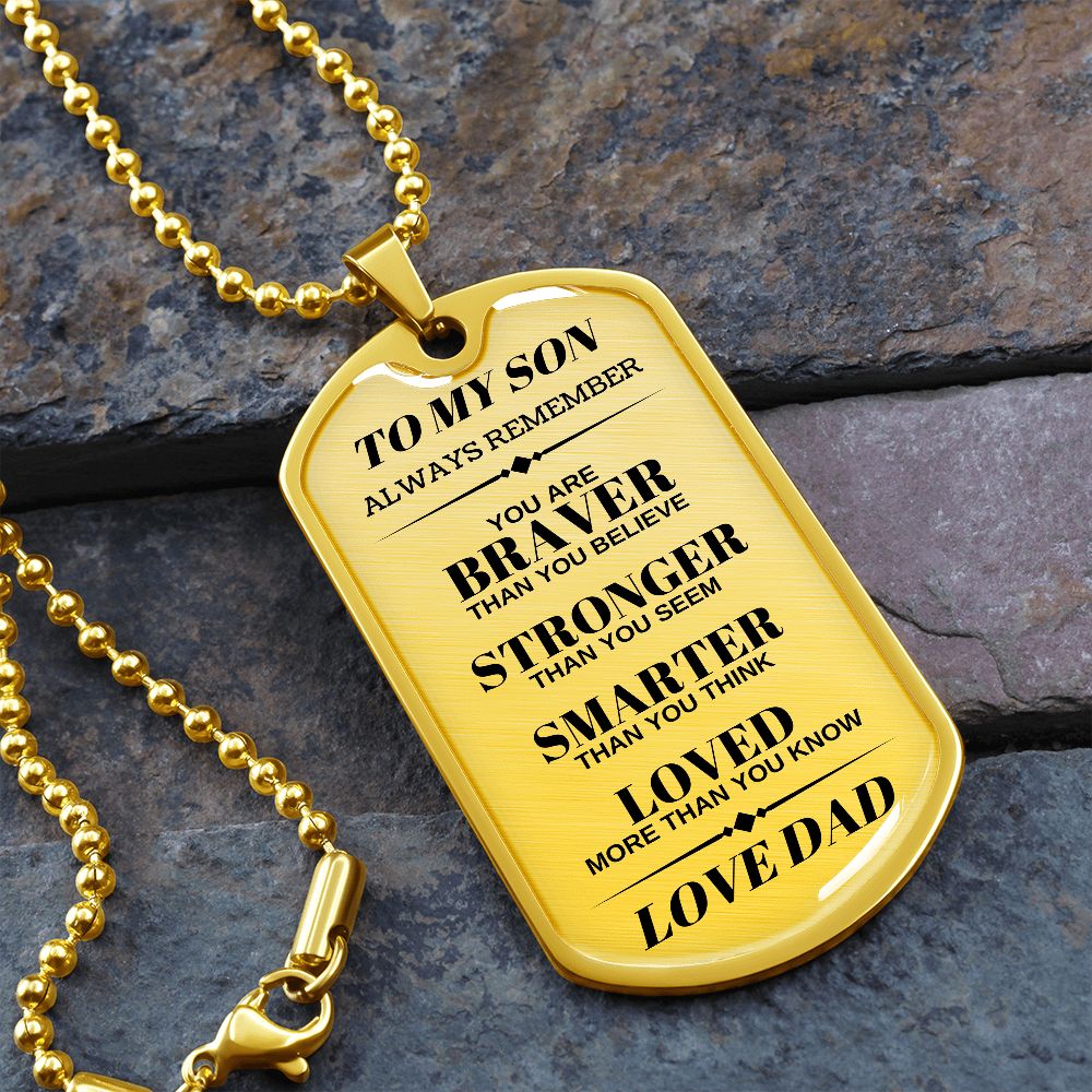 Son Dog Tag | From Mom