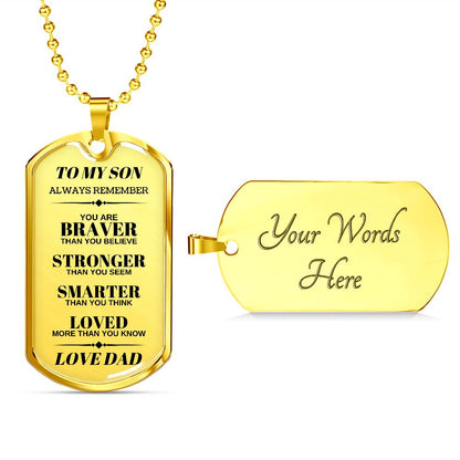 Son Dog Tag | From Dad