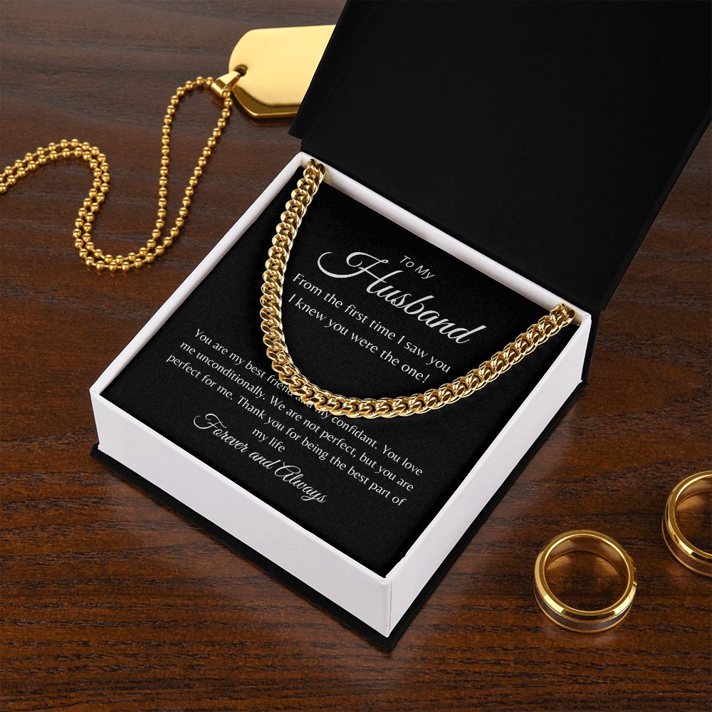 To My Husband | Cuban Link Chain Necklace