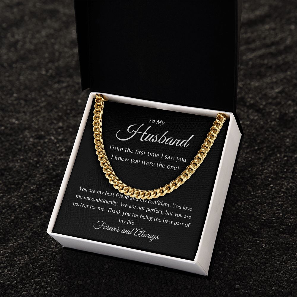 To My Husband | Cuban Link Chain Necklace