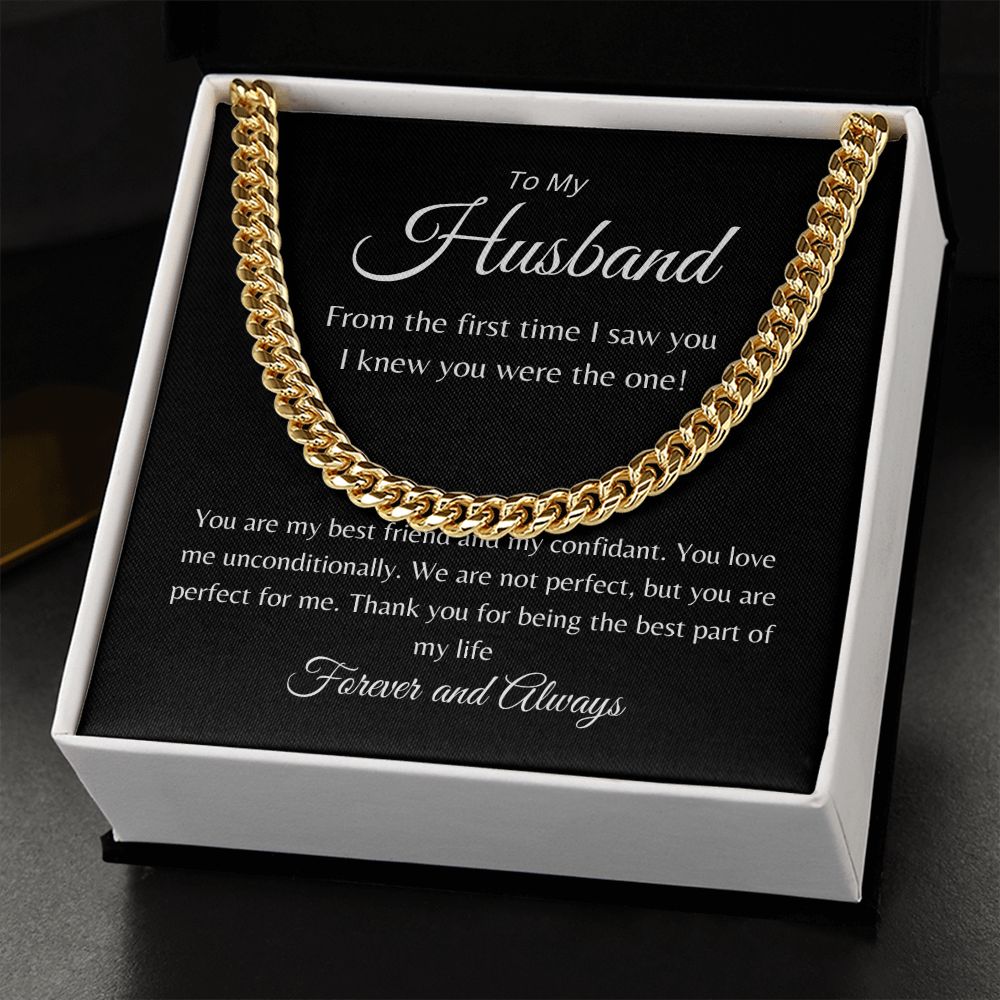To My Husband | Cuban Link Chain Necklace
