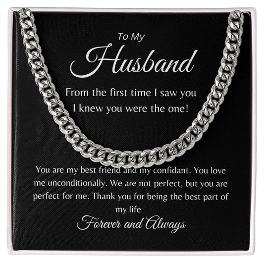 To My Husband | Cuban Link Chain Necklace