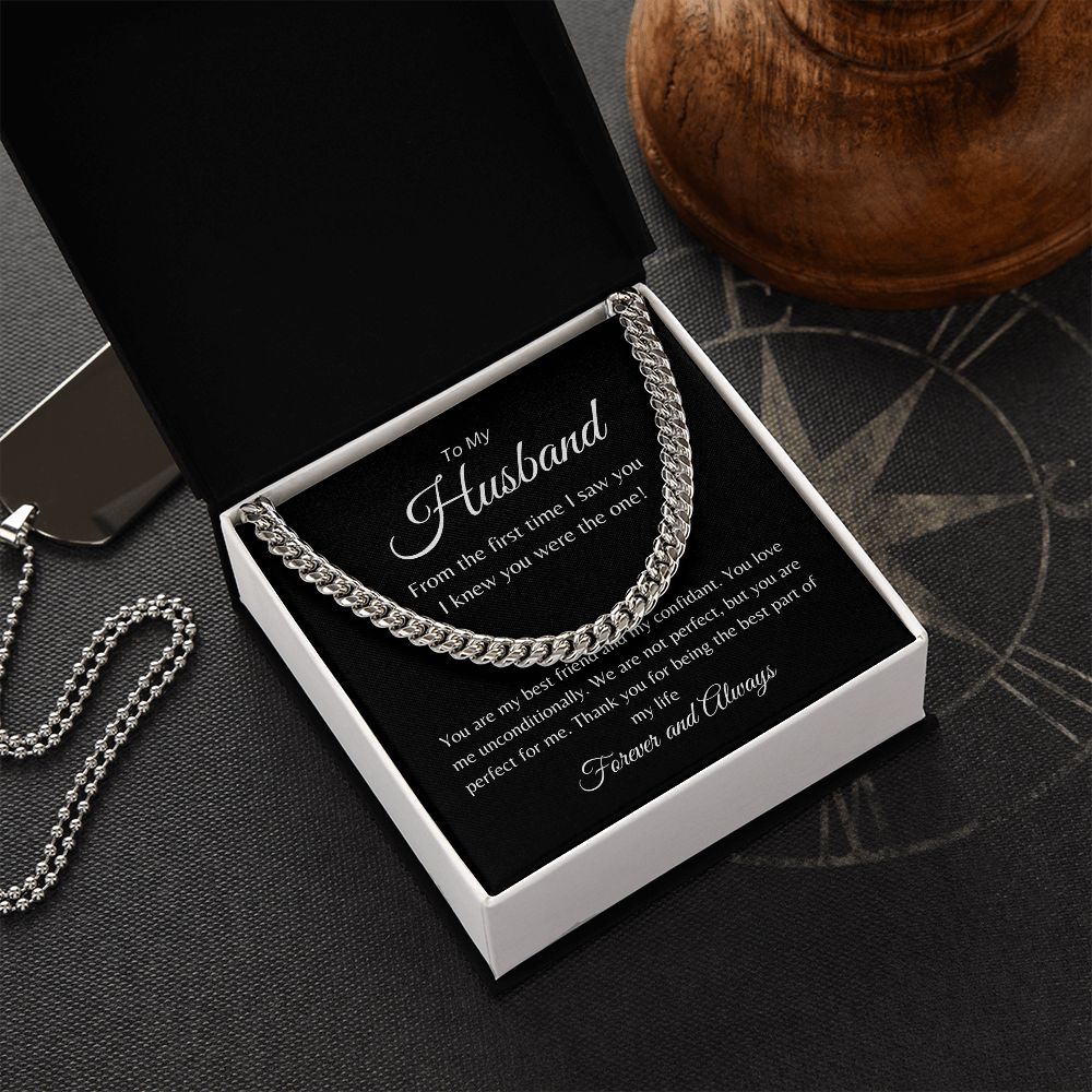 To My Husband | Cuban Link Chain Necklace