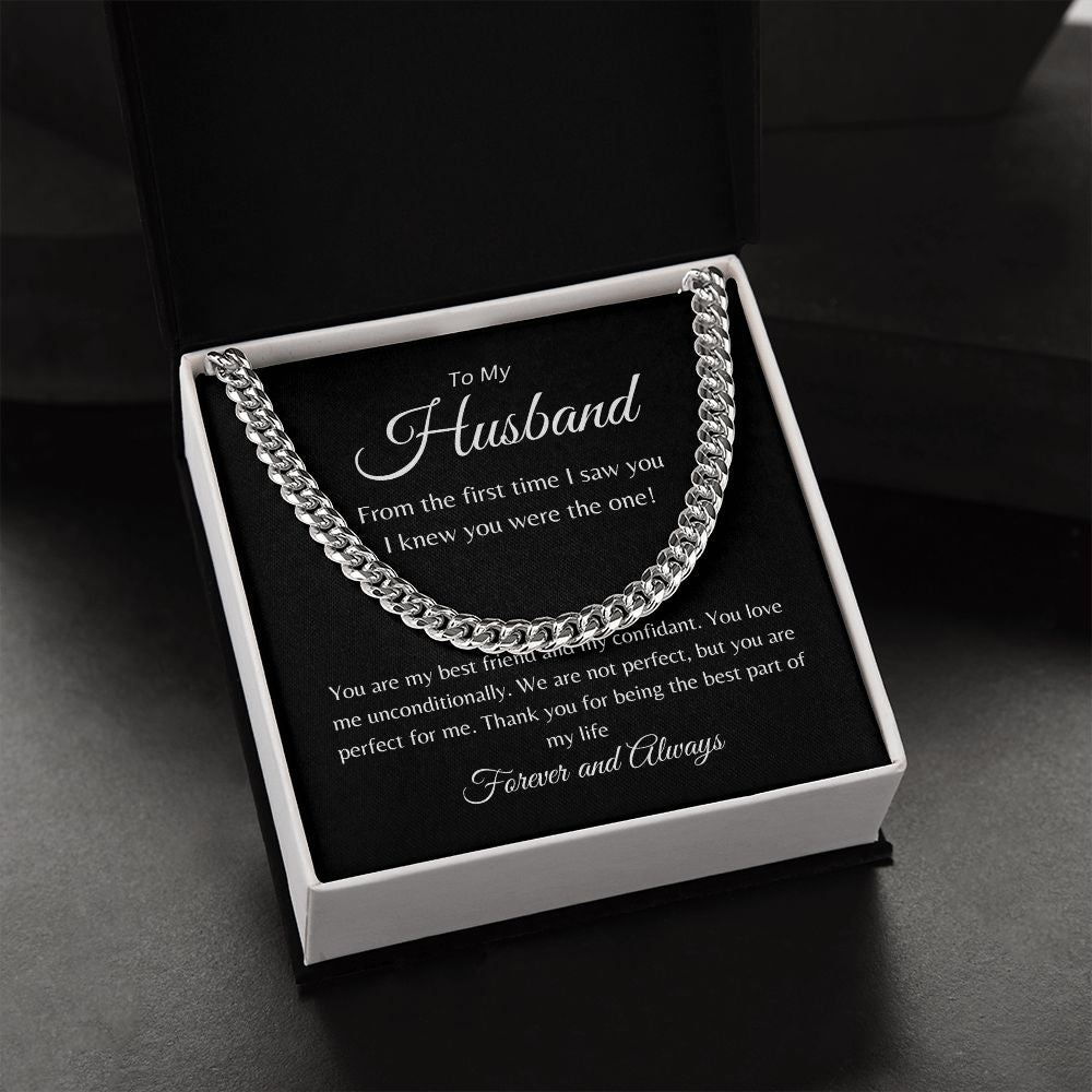 To My Husband | Cuban Link Chain Necklace