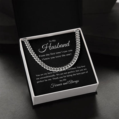 To My Husband | Cuban Link Chain Necklace