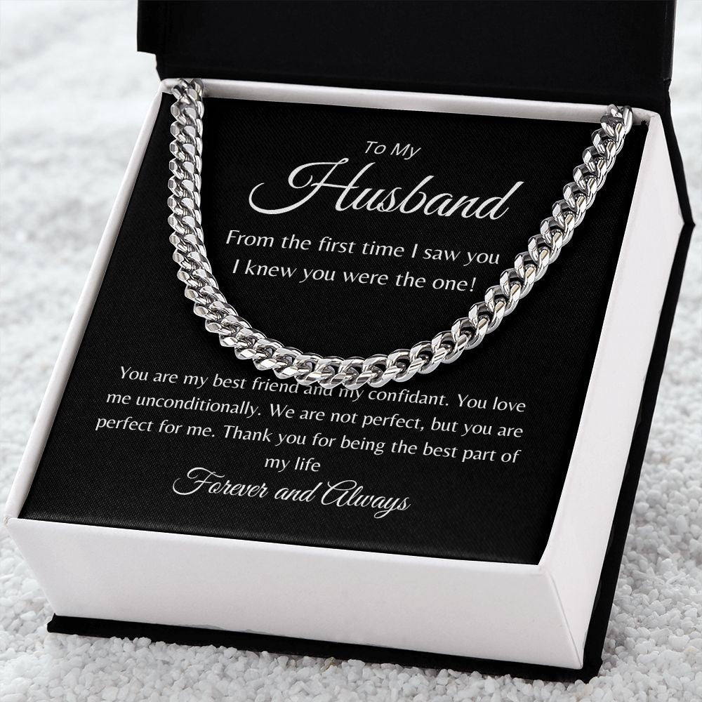To My Husband | Cuban Link Chain Necklace