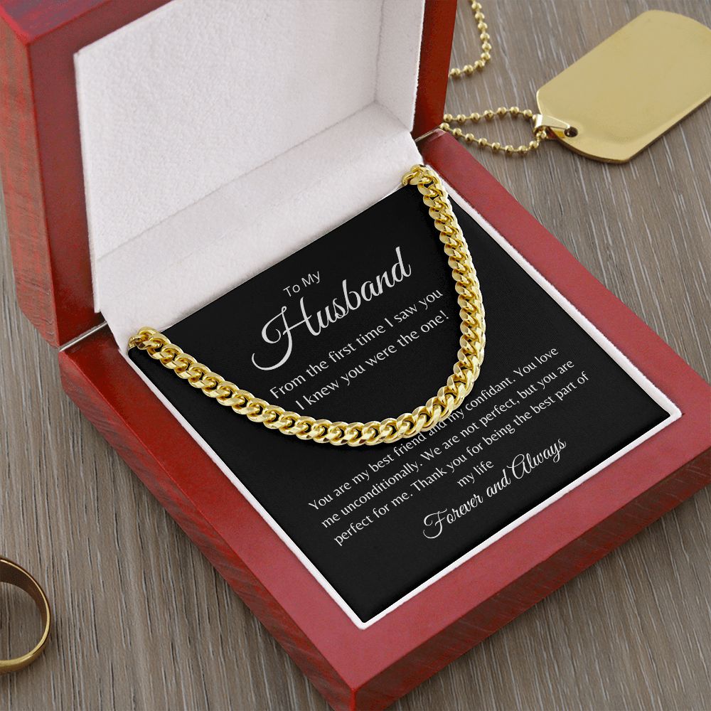 To My Husband | Cuban Link Chain Necklace