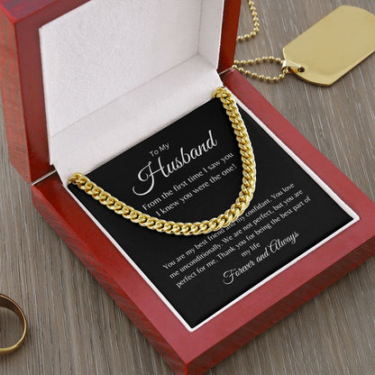 To My Husband | Cuban Link Chain Necklace