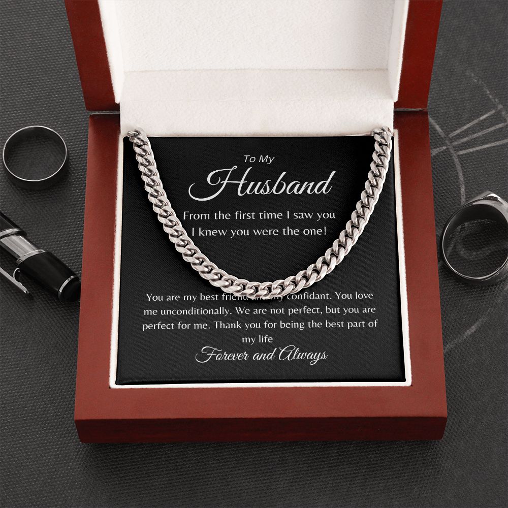 To My Husband | Cuban Link Chain Necklace